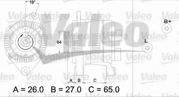 437205 Valeo Генератор для Renault Megane