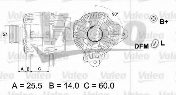 437470 Valeo Генератор