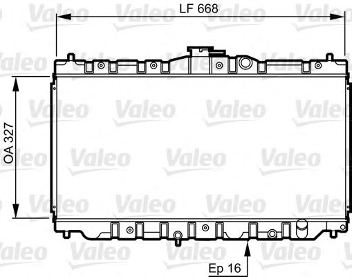 730423 Valeo Радиатор охлаждения двигателя для Honda Accord