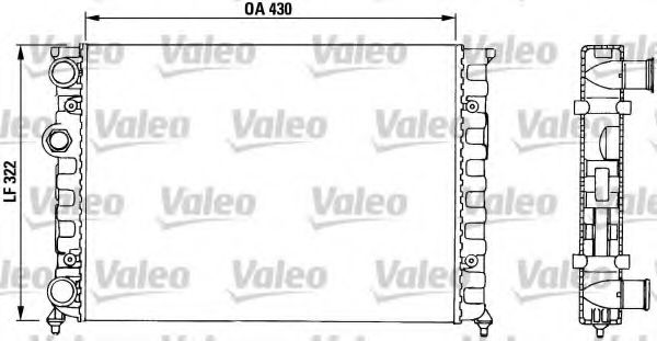 730503 Valeo Радиатор охлаждения двигателя