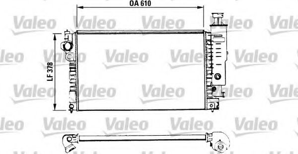 730575 Valeo Радіатор охолодження двигуна для Peugeot 405