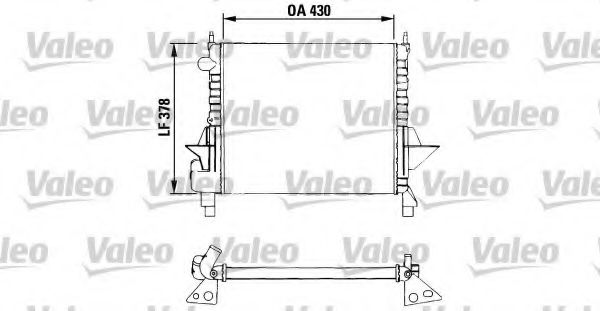 730633 Valeo Радіатор охолодження двигуна для Renault Twingo