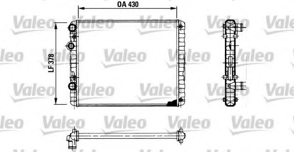 730956 Valeo Радиатор охлаждения двигателя