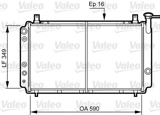 731082 Valeo Радіатор охолодження двигуна для Nissan Sunny