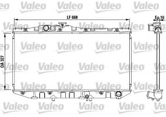 731098 Valeo Радіатор охолодження двигуна для Toyota Camry