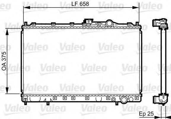 731451 Valeo Радиатор охлаждения двигателя