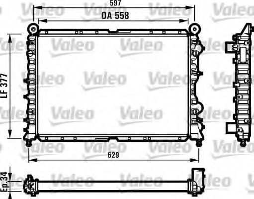 731591 Valeo Радіатор охолодження двигуна