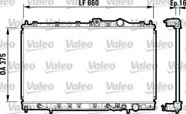 731648 Valeo Радиатор охлаждения двигателя