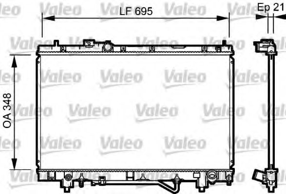 732420 Valeo Радиатор охлаждения двигателя для Toyota Picnic