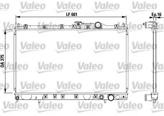 732539 Valeo Радиатор охлаждения двигателя