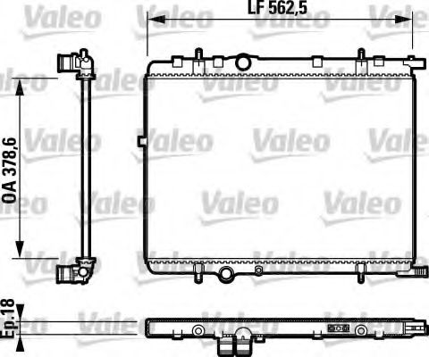 732890 Valeo Радіатор охолодження двигуна