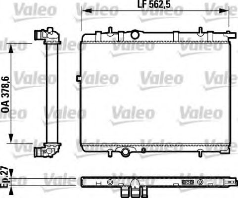 732893 Valeo Радіатор охолодження двигуна