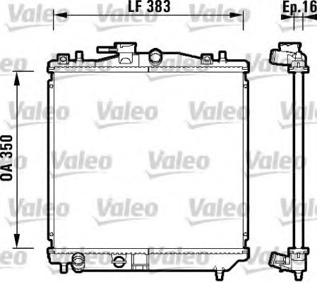 734157 Valeo Радиатор охлаждения двигателя для Subaru Vivio