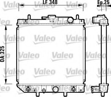 734210 Valeo Радиатор охлаждения двигателя