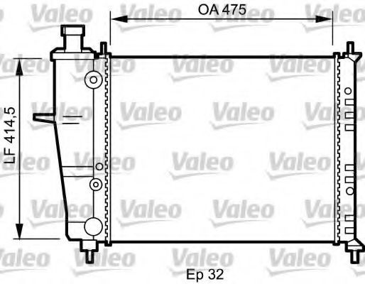 734239 Valeo Радиатор охлаждения двигателя