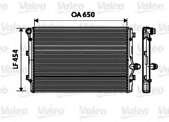 734333 Valeo Радиатор охлаждения двигателя