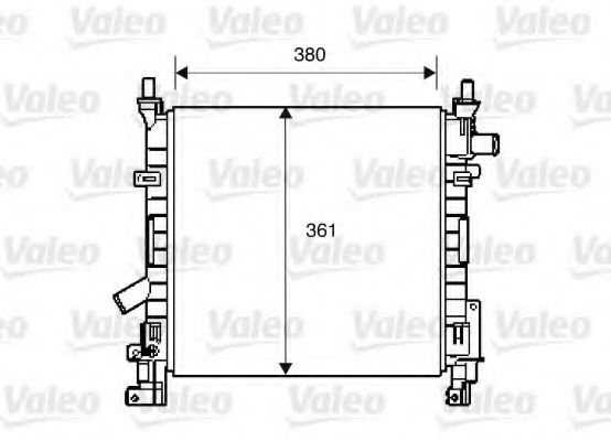 734392 Valeo Радиатор охлаждения двигателя для Ford Ka