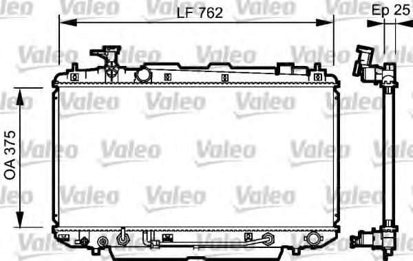 734493 Valeo Радиатор охлаждения двигателя для Toyota RAV4