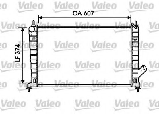 734714 Valeo Радиатор охлаждения двигателя для SAAB 9-5