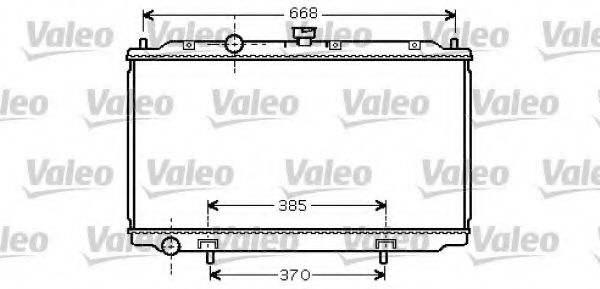 734737 Valeo Радиатор охлаждения двигателя для Nissan Almera
