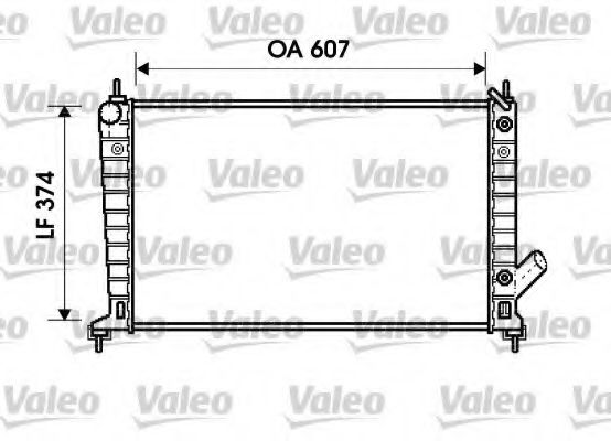 734830 Valeo Радиатор охлаждения двигателя для SAAB 9-5
