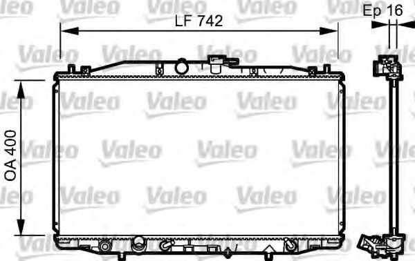 735049 Valeo Радиатор охлаждения двигателя для Honda Accord