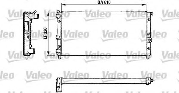 811067 Valeo Радиатор охлаждения двигателя