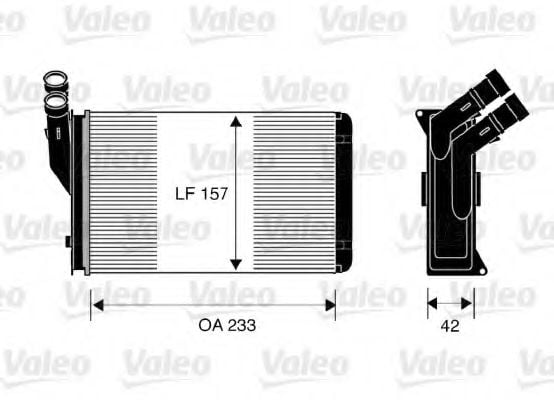 812044 Valeo Радиатор печки