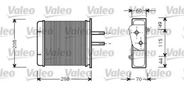812145 Valeo Радіатор пічки