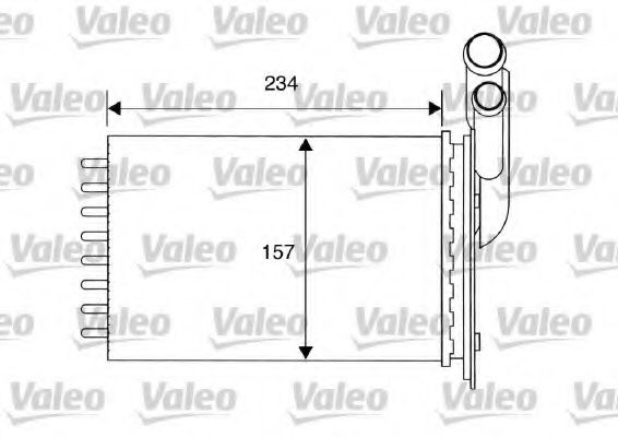 812157 Valeo Радиатор печки