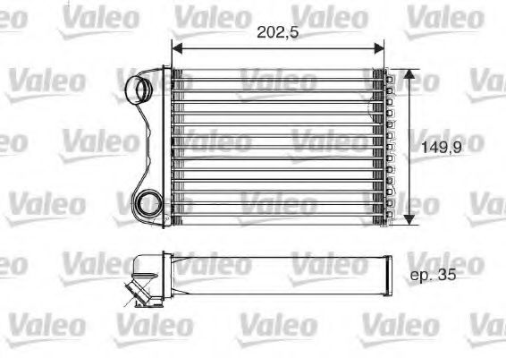 812211 Valeo Радіатор пічки