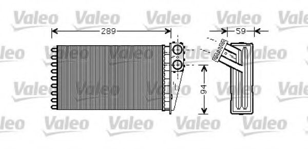 812338 Valeo Радиатор печки для Peugeot 307