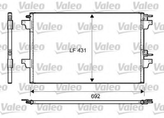 814007 Valeo Радіатор кондиціонера для Renault Espace