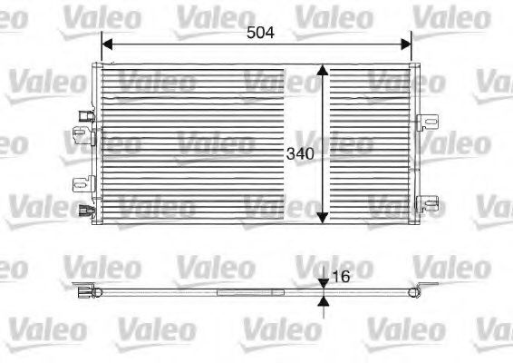 817687 Valeo Радіатор кондиціонера