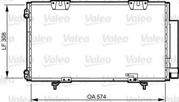 817802 Valeo Радиатор кондиционера