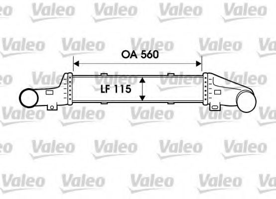 817907 Valeo Интеркулер для Mercedes E-Class