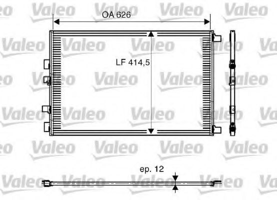 818002 Valeo Радиатор кондиционера