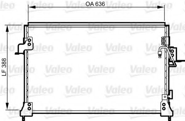 818025 Valeo Радиатор кондиционера для Land Rover Discovery