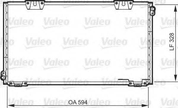 818104 Valeo Радиатор кондиционера для Toyota Celica