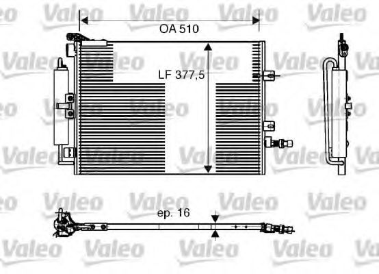 818165 Valeo Радіатор кондиціонера