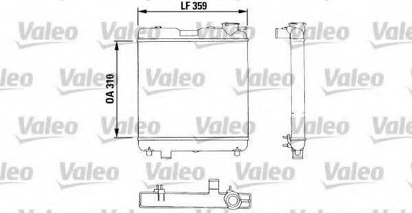 883053 Valeo Радиатор охлаждения двигателя