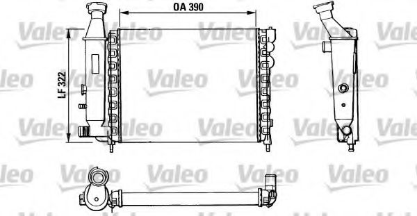 883866 Valeo Радіатор охолодження двигуна для Citroen AX