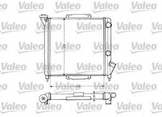 883959 Valeo Радиатор охлаждения двигателя