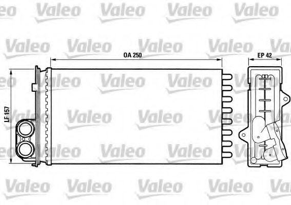 883976 Valeo Радиатор печки