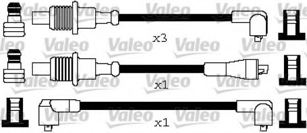 346650 Valeo Комплект дротів запалювання для Citroen BX