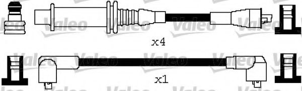 346648 Valeo Комплект проводов зажигания для Citroen Visa