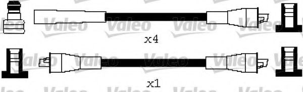 346634 Valeo Комплект дротів запалювання
