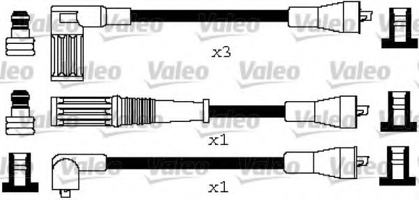 346617 Valeo Комплект проводов зажигания