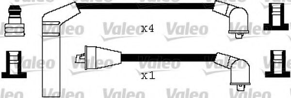 346480 Valeo Комплект дротів запалювання