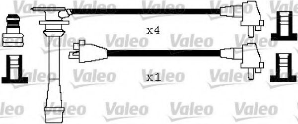 346446 Valeo Комплект дротів запалювання для Toyota Previa